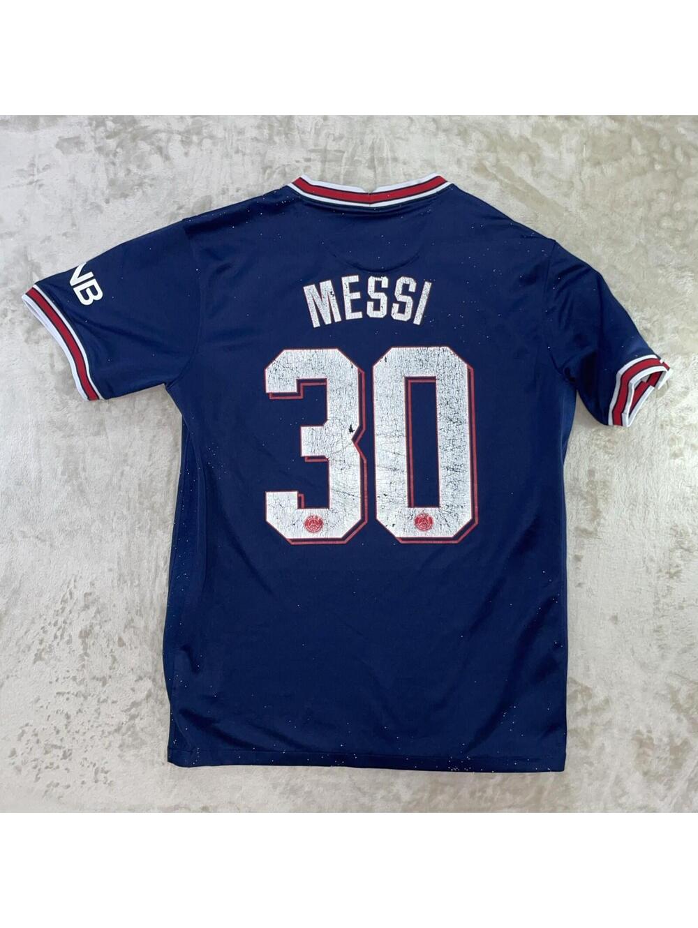 Jordan Paris Saint-Germain 2021-22 Home Jersey Messi #30 Dri-FIT Men's M Navy